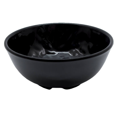 Coppetta Melamina Tonda con Piede Nera Martellata 11,8 cm 10 Pezzi