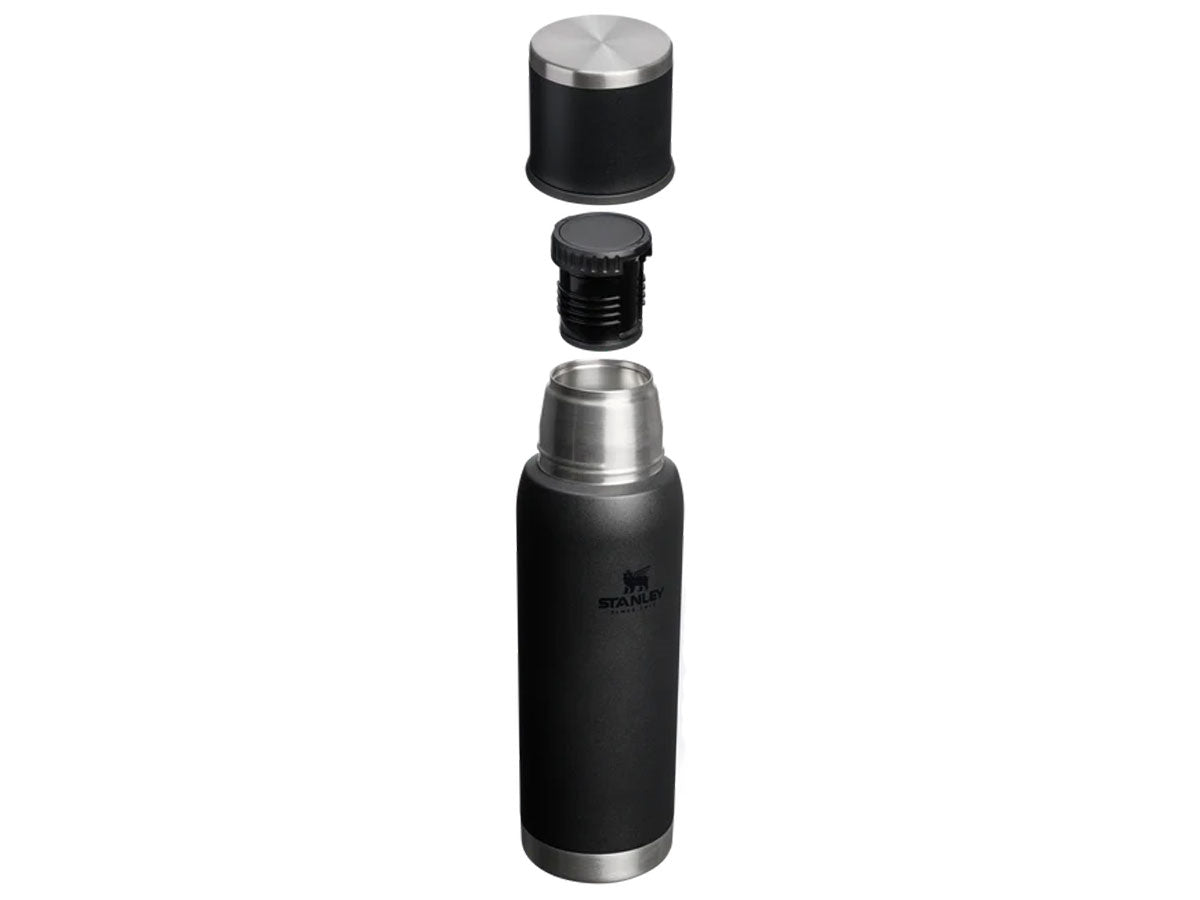 Stanley Adventure To-Go Bottle 1l Black 2.0 - coperchio-tazza isolante e tappo a strappo