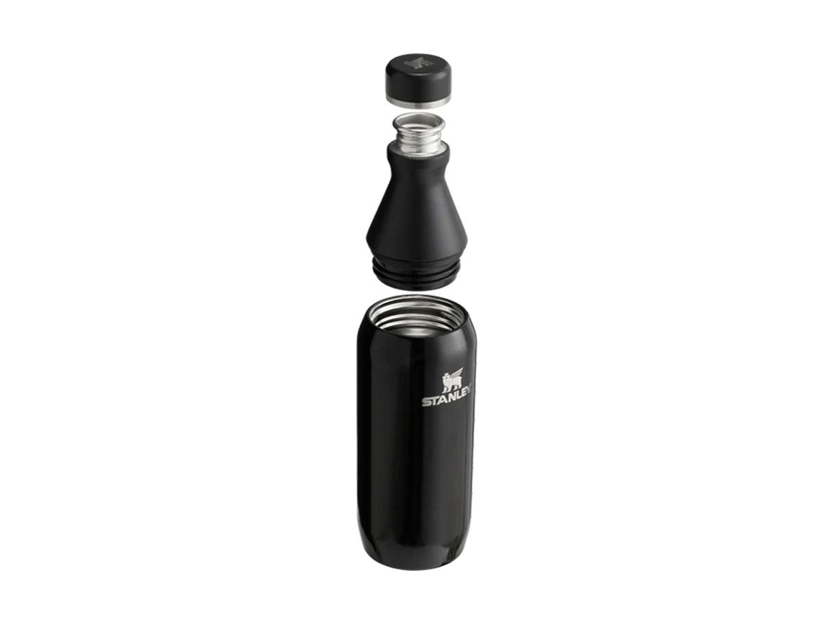 Stanley All Day Slim 350ml Black Gloss - apertura a due parti e isolamento sottovuoto