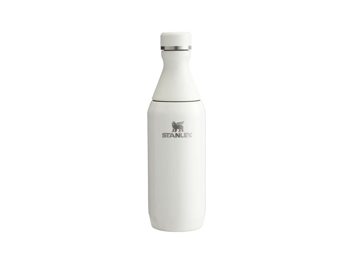 Stanley All Day Slim Bottle 350ml in acciaio riciclato 90%, freddo 3h, Cream Gloss