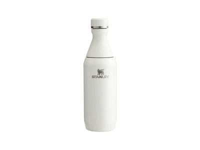 Stanley All Day Slim Bottle 350ml in acciaio riciclato 90%, freddo 3h, Cream Gloss
