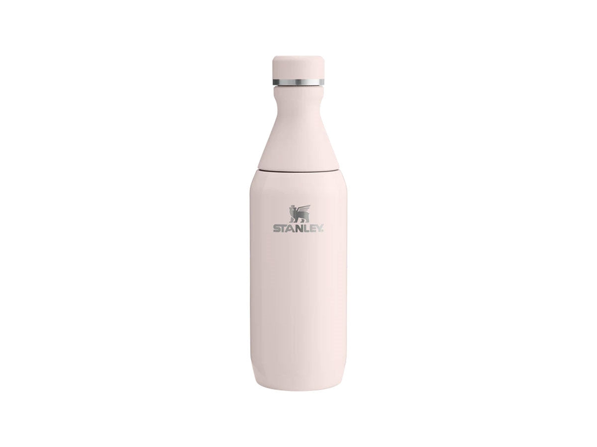 Stanley All Day Slim Bottle 350ml in acciaio riciclato 90%, Rose Quartz Gloss