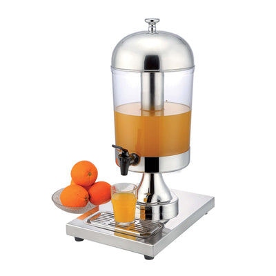 Distributore Succhi Inox con Portaghiaccio 8 Litri
