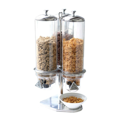 Distributore Cereali 3 Contenitori da 4 Litri 30,5x28,4 cm H 60,5