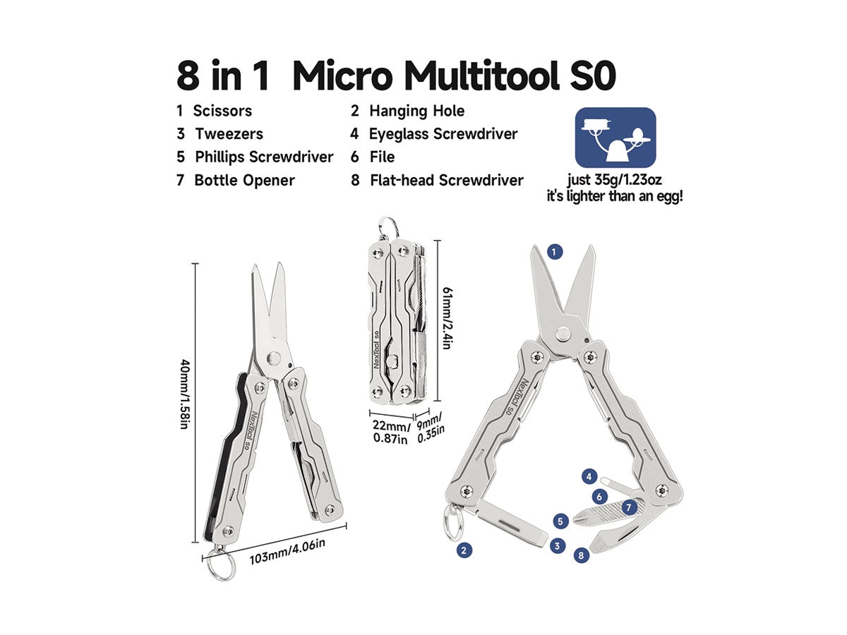 Nextool Micro Sailor Scissors S0 NE20417 - foto 2
