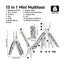 Nextool Mini Flagship F12 NE20410, dettaglio forbici ibride seghettate