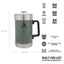 Stanley Classic Stay Hot French Press 48oz/ 1.4l Hammerton Green - foto 3