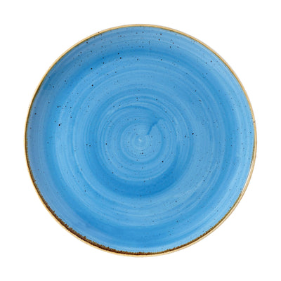 Churchill Stonecast Piatto Piano Blu Puntinato 32,4 cm 6 Pezzi