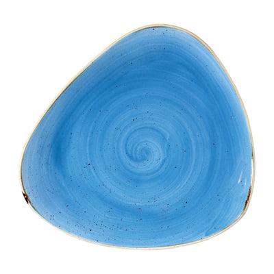 Churchill Stonecast Piatto Piano Triangolare Blu Puntinato 31,1 cm 6 Pezzi