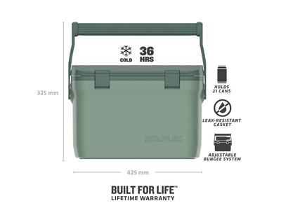 Stanley Adventure Cooler 15l - doppia schiuma e sistema elastico sul coperchio