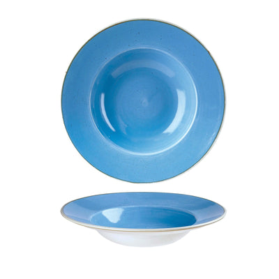 Churchill Stonecast Blu Piatto Pasta 28 cm 12 Pezzi