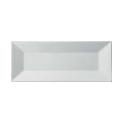 Saturnia Kimi Vassoio Rettangolare in Porcellana Bianca 34x14 cm 4 Pezzi
