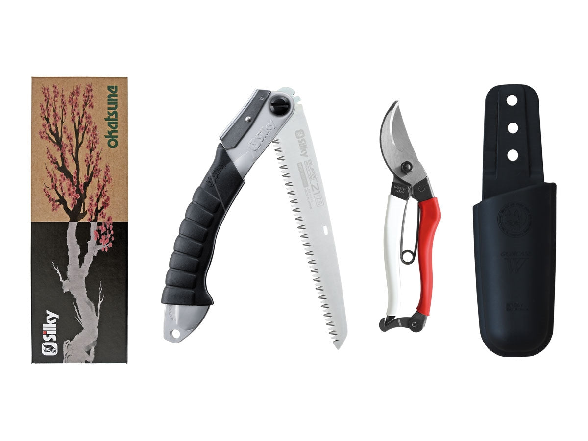 Okatsune Set Forbici Da Pota Okatsune 103 & Silky Folding Saw Super Accel 7.5