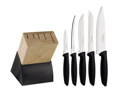 Tramontina Plenus Set Coltelli Cucina C/Ceppo 6 Pz 23498/072