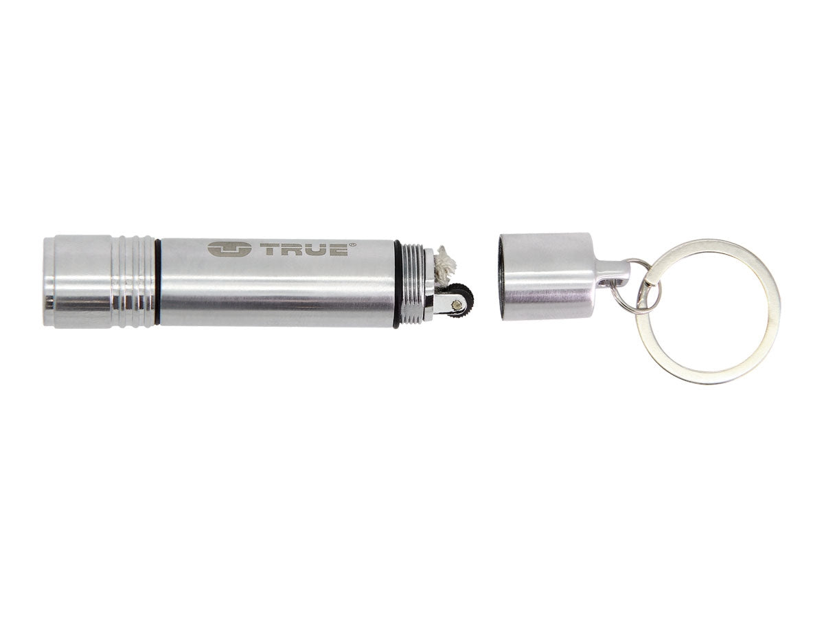 True Utility FIRELITE kit portachiavi alluminio anodizzato con accendino e torcia LED