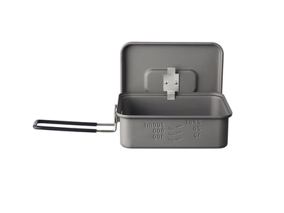 Esbit pentola campeggio 1200ml alluminio - manico pieghevole in acciaio rivestito silicone