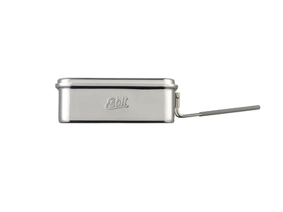 Esbit pentola campeggio 1200ml acciaio inox forma piatta usabile come padella