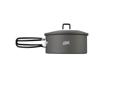 Esbit pentola campeggio 1100ml alluminio anodizzato con manici pieghevoli rivestiti silicone