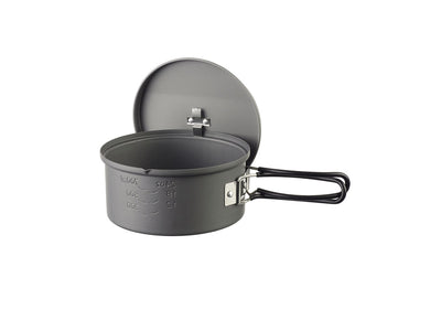 Esbit pentola campeggio 1100ml alluminio - coperchio con manico pieghevole