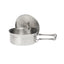 Esbit pentola campeggio 1100ml acciaio inox - coperchio con manico pieghevole