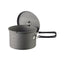 Esbit pentola campeggio 1600ml alluminio - coperchio con manico pieghevole
