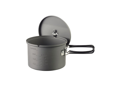 Esbit pentola campeggio 1600ml alluminio - coperchio con manico pieghevole