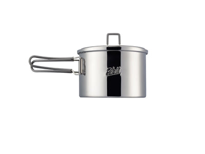 Esbit pentola campeggio 1600ml acciaio inox 18/8 con manici pieghevoli rivestiti silicone