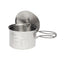 Esbit pentola campeggio 1600ml acciaio inox - coperchio con manico pieghevole