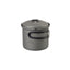 Esbit pentola campeggio 625ml alluminio - coperchio con manico pieghevole