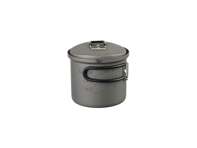 Esbit pentola campeggio 625ml alluminio - coperchio con manico pieghevole