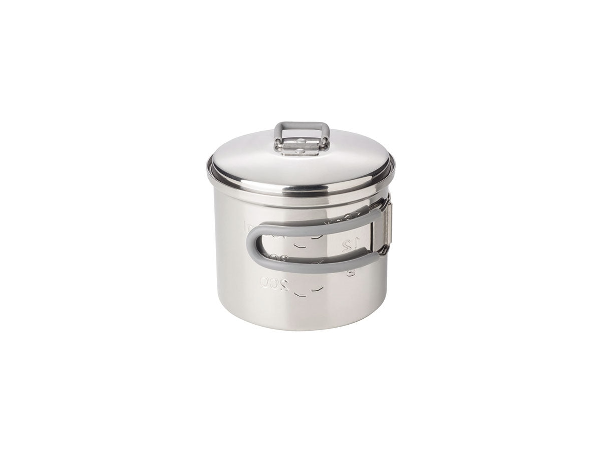 Esbit pentola campeggio 625ml acciaio - coperchio con manico pieghevole