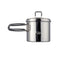 Esbit pentola campeggio 625ml acciaio inox 18/8 con manici pieghevoli rivestiti silicone