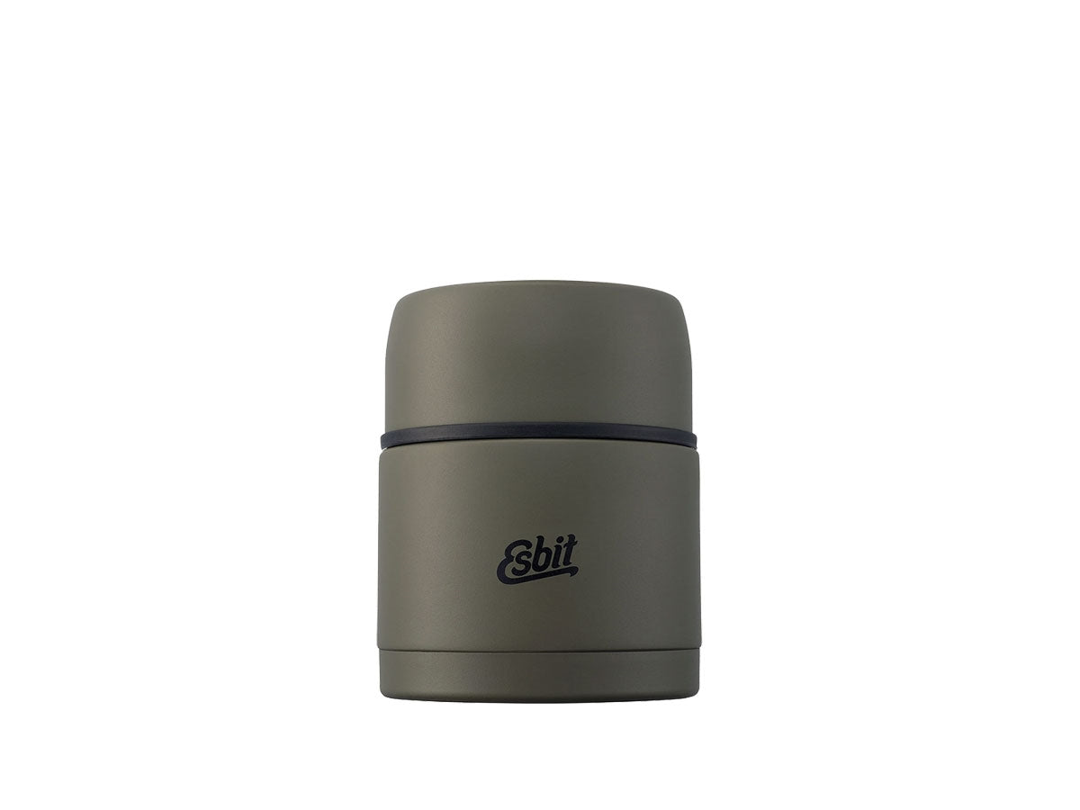Caraffa termica Esbit Classic 500 ml Olive Green in acciaio inox a doppia parete, veduta frontale
