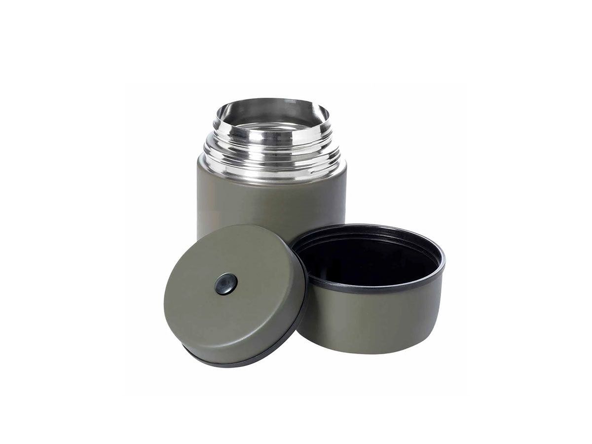 Dettaglio coperchio caraffa Esbit Classic 500 ml Olive Green usabile come ciotola