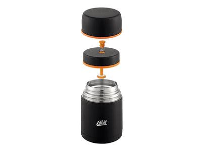 Dettaglio coperchio caraffa Esbit Classic 750 ml Black usabile come ciotola