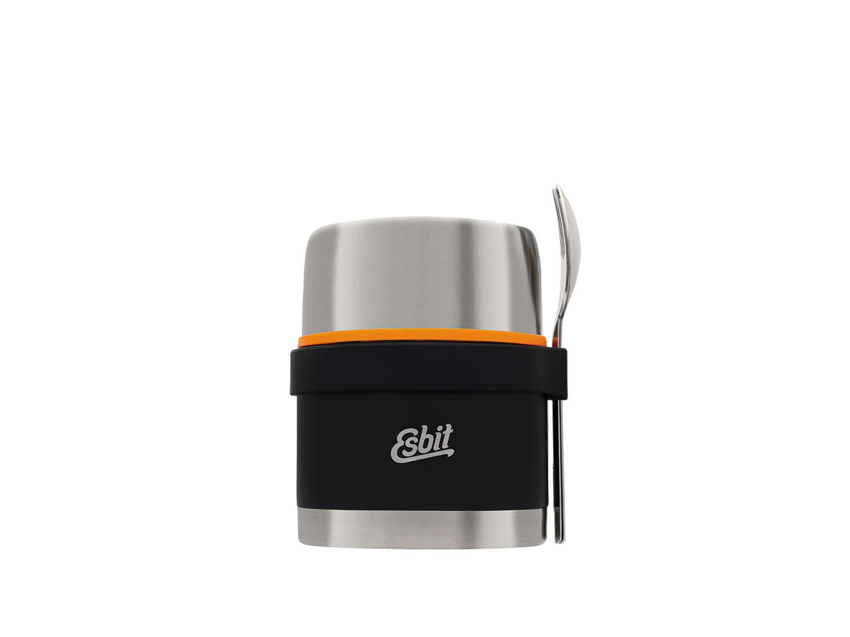Caraffa termica Esbit Classic 500 ml Black con set posate incluso, veduta frontale