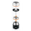 Dettaglio set posate Esbit Classic 500 ml Black fissato tramite fascia in silicone