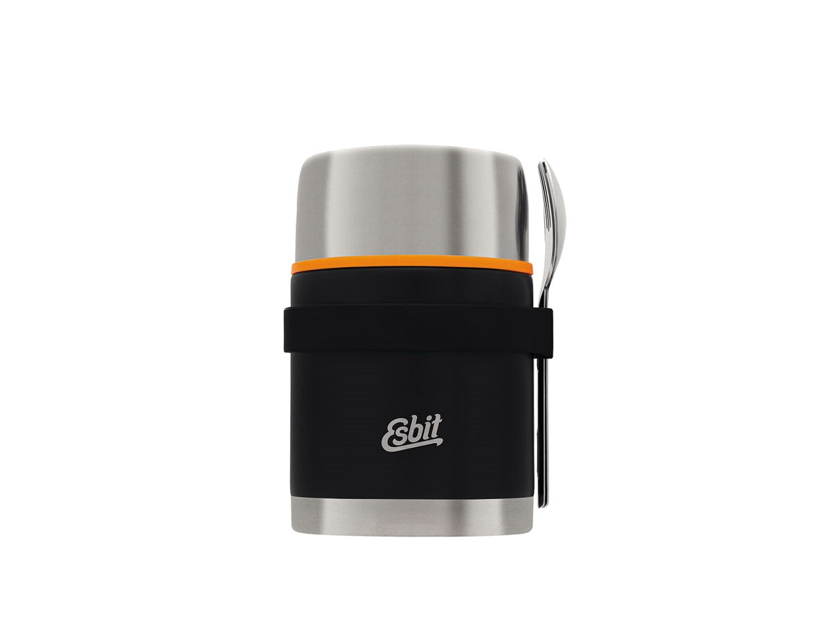 Caraffa termica Esbit Classic 750 ml Black con set posate incluso, veduta frontale