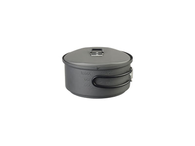 Set Esbit 1000 ml alluminio, dettaglio manico pieghevole rivestito silicone