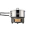 Set da cucina Esbit 1000 ml acciaio inossidabile con supporto combustibile solido, veduta aperto