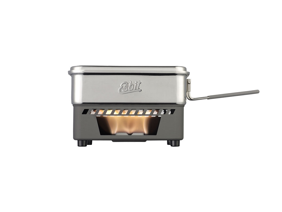 Set da cucina Esbit 1100 ml acciaio inossidabile con coperchio a gancio, veduta frontale