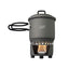 Set da cucina Esbit 585 ml in alluminio anodizzato con supporto combustibile solido, veduta aperto