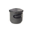 Set Esbit 585 ml alluminio, dettaglio manico pieghevole rivestito silicone