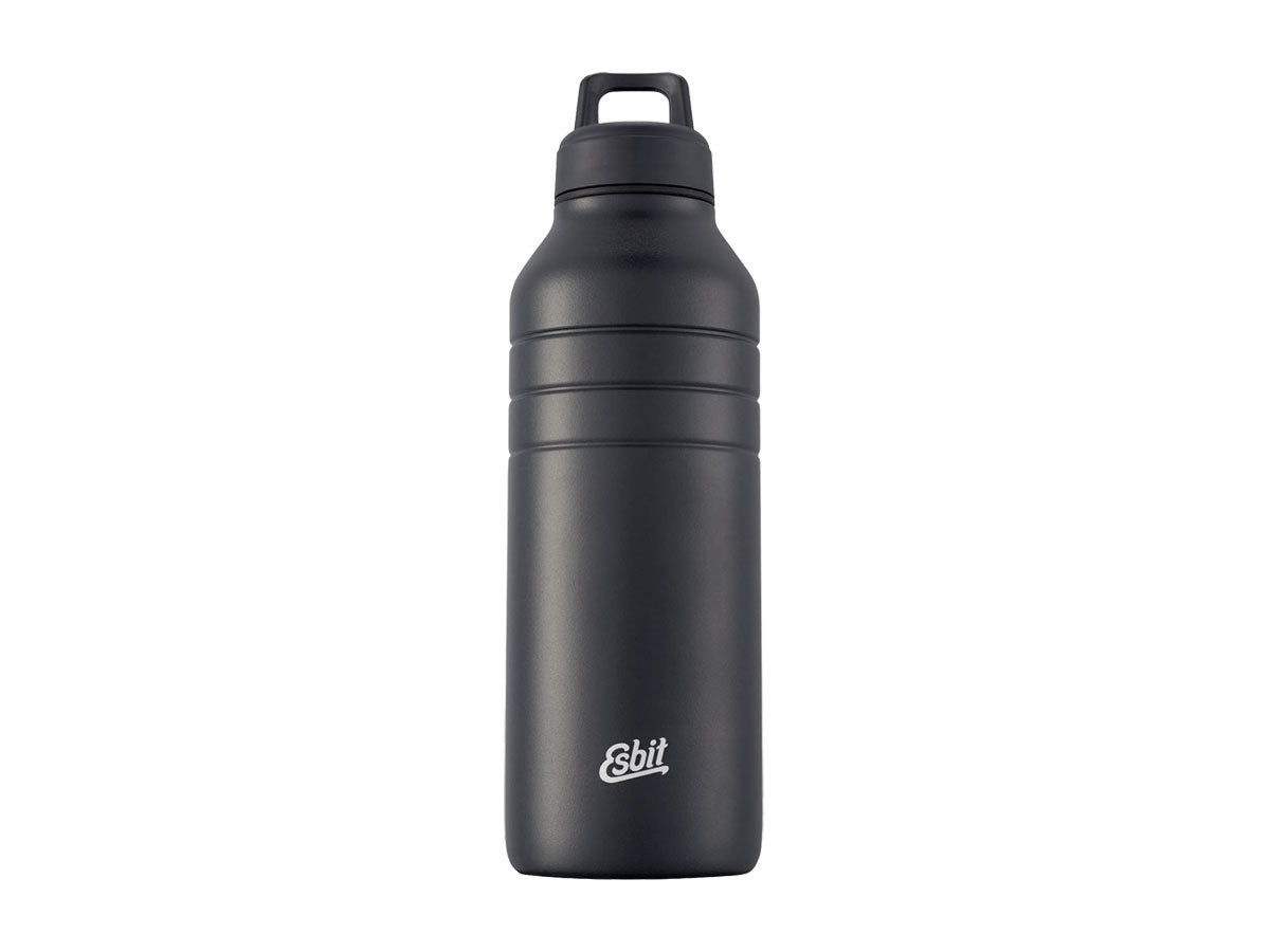 Borraccia Esbit Majoris 1000 ml Black in acciaio inox 18/8 con superficie ruvida antiscivolo