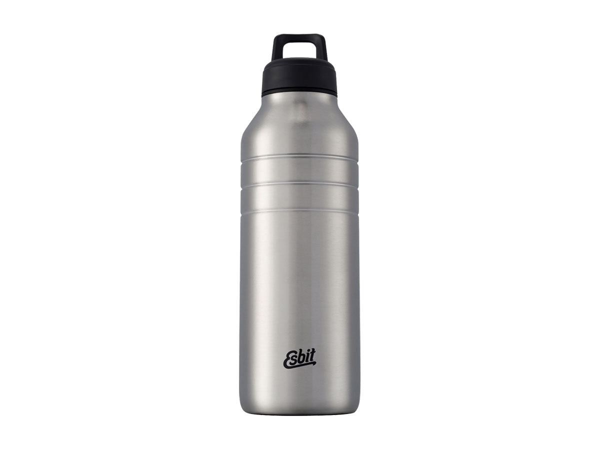 Borraccia Esbit Majoris 1000 ml finitura acciaio naturale con superficie ruvida antiscivolo
