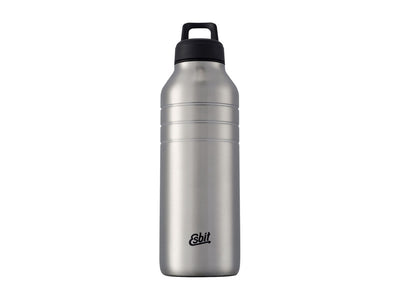 Borraccia Esbit Majoris 1000 ml finitura acciaio naturale con superficie ruvida antiscivolo
