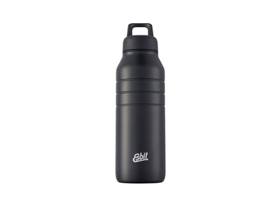 Borraccia Esbit Majoris 680 ml Black in acciaio inox 18/8 con superficie ruvida antiscivolo