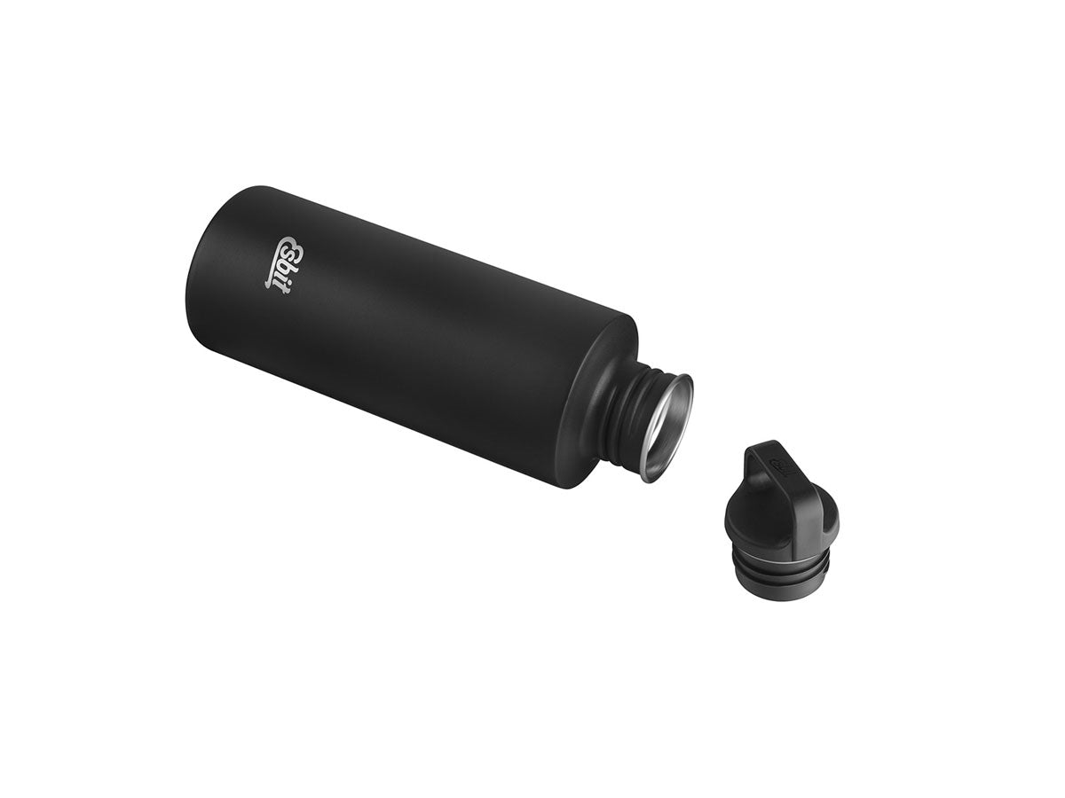 Dettaglio tappo borraccia Esbit Sculptor 750 ml Black, verniciatura a polvere