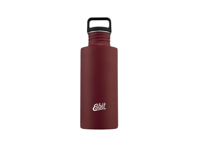 Borraccia Esbit Sculptor 750 ml Burgundy in acciaio inox con bocca larga, veduta frontale