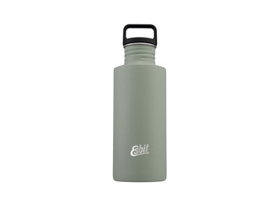 Borraccia Esbit Sculptor 750 ml Stone Grey in acciaio inox con bocca larga, veduta frontale
